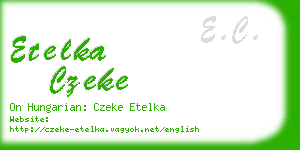 etelka czeke business card